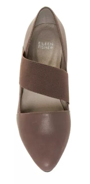 New Eileen Fisher ~ Art to Wear ~ Gray Lend Flat Dress Shoes 8.5 M 3
