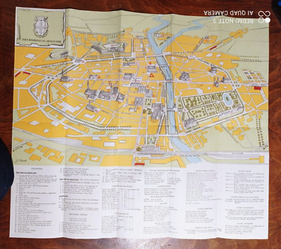 Carta o mappa dell'area da Chioggia all'Adige Stampa inizi '900 