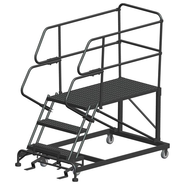 Ballymore Rolling Work Platform Overall Height 66 in Steps 3 Cap 800 lb