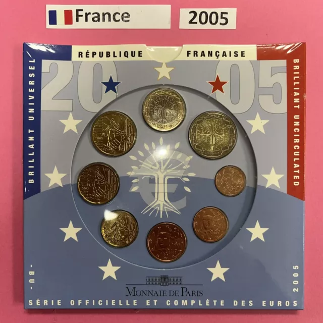 COFFRET BU 8 pièces  FRANCE 2005 neuf Sous Blister  🇫🇷