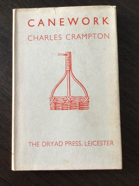 Canework - Charles Crampton - Dryad Press 1957 libro de tapa dura vintage en muy buen estado