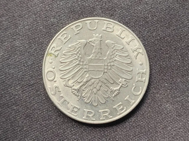 Austria Republik Osterreich 1986 10 Schilling Coin - Good Condition