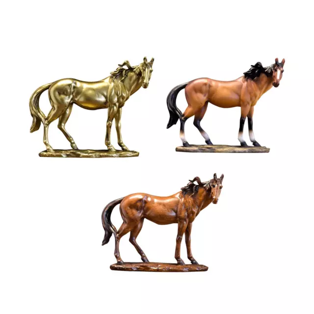 Collection de figurines de cheval, ornement de table créatif pour armoire,