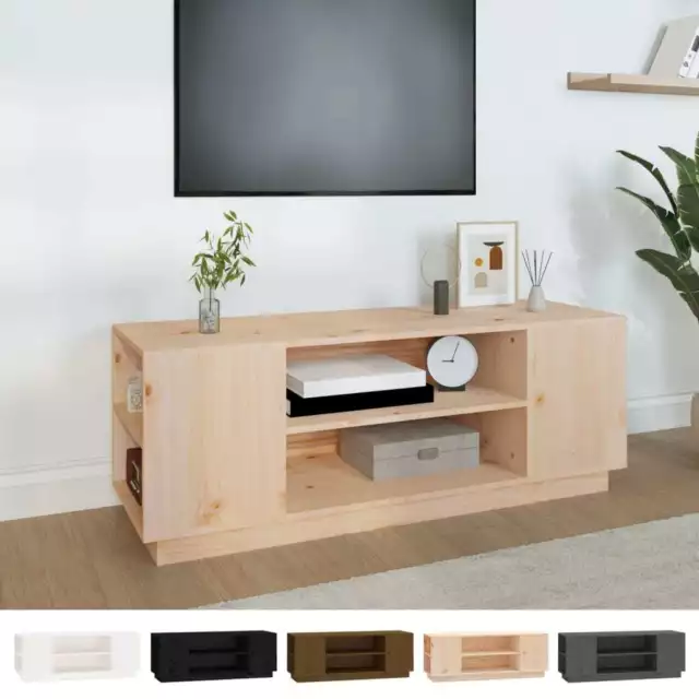 Mueble de TV Madera Maciza de Pino Televisión Sala de Estar Multicolor vidaXL