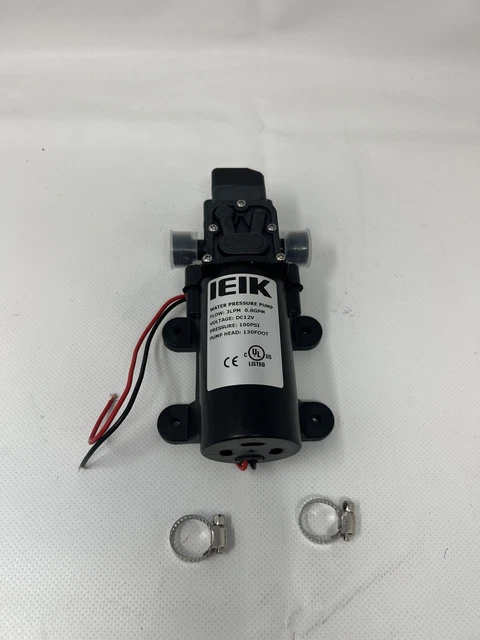 IEIK Water Pressure Diaphragm Pump DC 12V Pressure Switch Sprayer Pump 5LPM 1.35