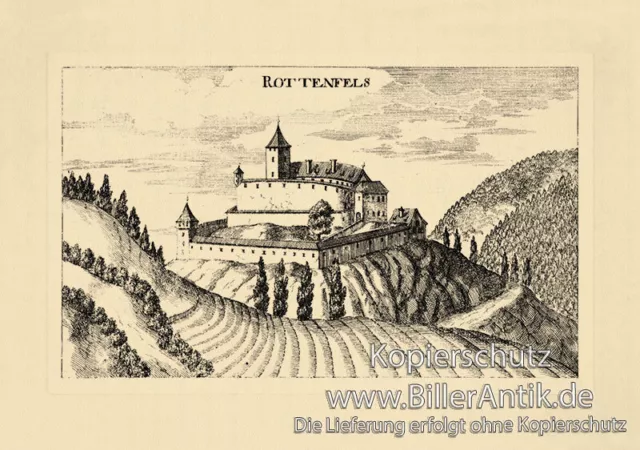 Rothenfels bei Oberwölz Rottenfels Vischer Österreich Burgen und Schlösser 858