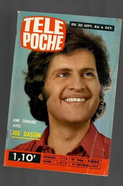 Tele Poche N°  346 Joe Dassin. 1972