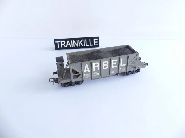 Wagon Plat à Bogies VB HO (1/87) Avec Chargement De Fûts - 3 Rails - Métal - Occasion