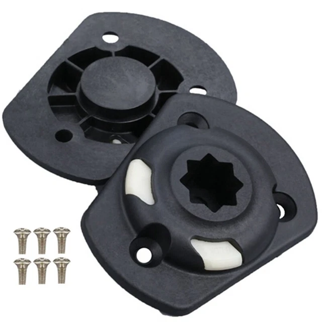 1Set Canoe Boat Fishing Kayak Side Port Mount RIB Port Nylon Flush Mount BlaT3K7