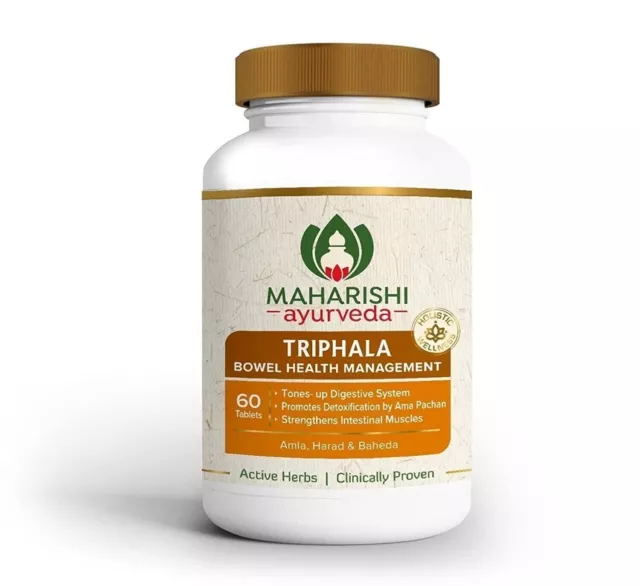 Maharishi Ayurveda Comprimés de Triphala Bio | 60 onglets | Lot de 3