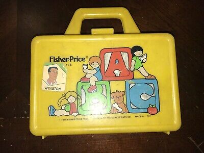 Vintage Toy - Fisher-Price Yellow ABC Lunch Box - Plastic - 1979