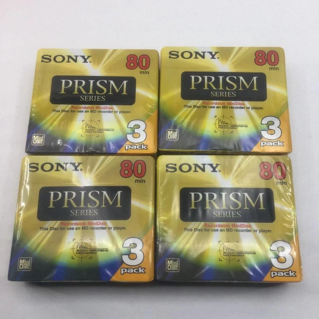 NEW ] SONY MD 80 PRISM SERIES MDW80PRA MD MiniDisc lot of 12 JAPAN