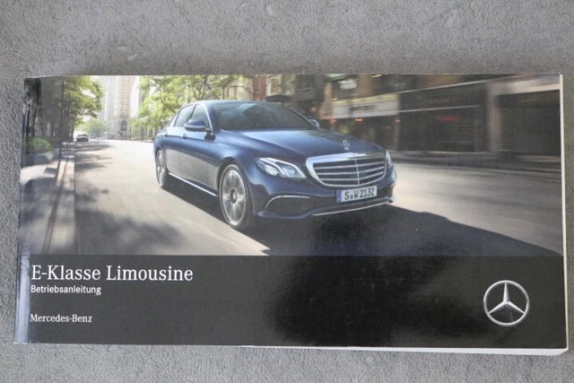 Mercedes E Klasse Betriebsanleitung W213 Pdf