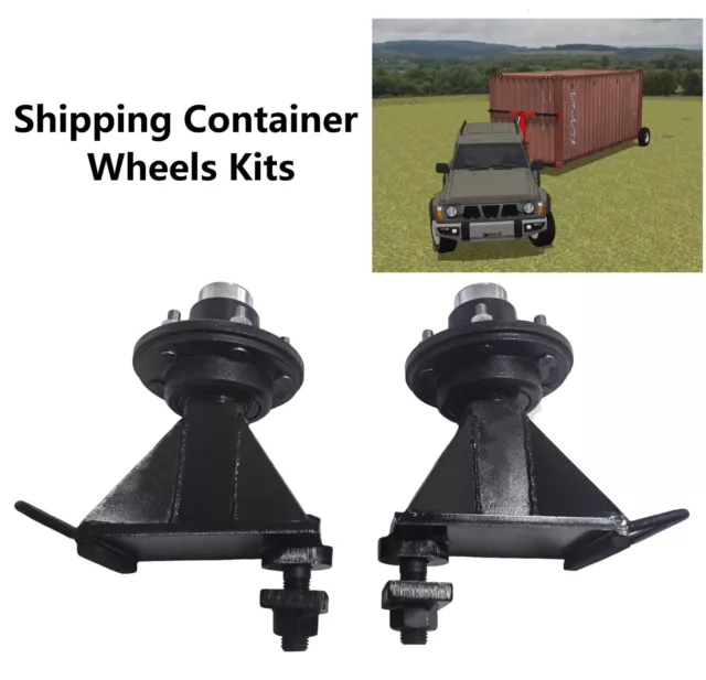 6x 5.5 Lug Superior Shipping Container Wheels, Spindle Kit，Container Moving Kit