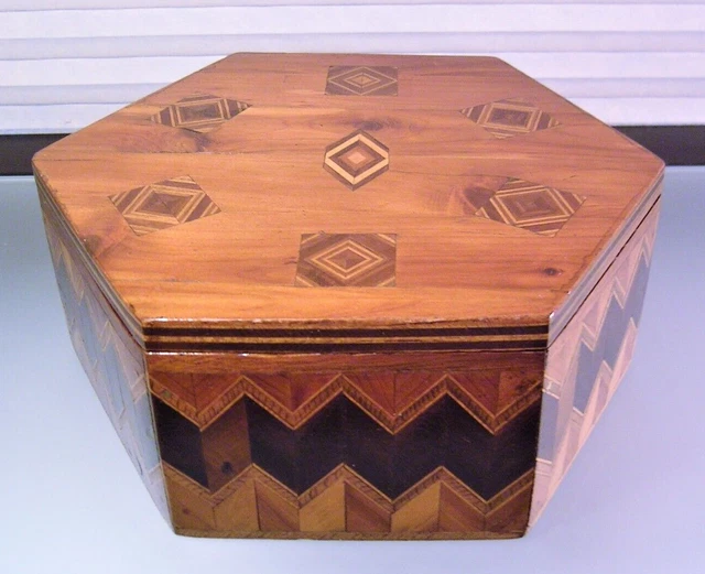 Antique Tunbridge Style Parquetry Box