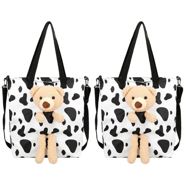 2 PCS Canvas Shoulder Bag Shoulder Bags Women's Tote Bag Casual