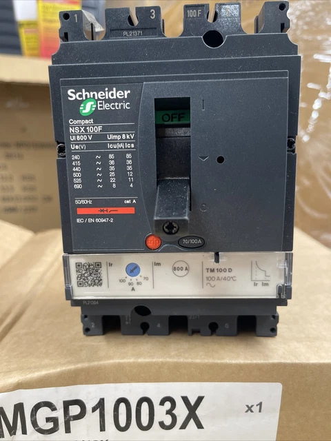 SCHNEIDER COMPACT MCCB NSX 100F 70/100 Amp EUR 137,40 - PicClick DE