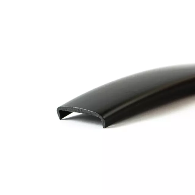 EUTRAS Einfasskante 19 mm schwarz Softkante Stoßkante Möbelplatte Umleimer
