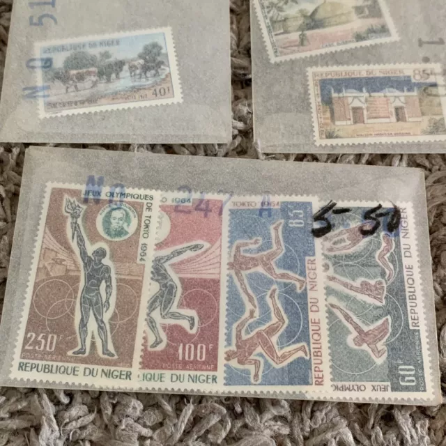 Amazing Lot Of Niger Mnh Stamps In Glassines Mint Never Hinged 3