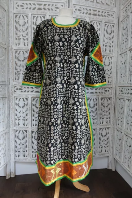 Black Indian Bollywood dress Tunic / kameez / sari blouse UK 18 / EU 44 SKU17167