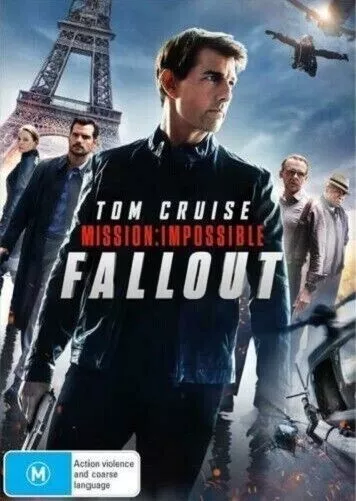 Mission Impossible - Fallout (DVD, 2018) Tom Cruise Action Region 4