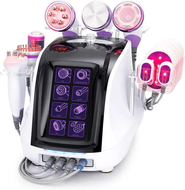 9 in 1 Microcurrent Hot Cold Hammer Body Massage Facial Skin Care Beauty Machine