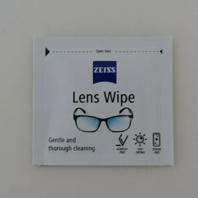 ZEISS Objektivtücher 100er-Pack £11,99 - einzeln verpackt für Brille Kamera Handy