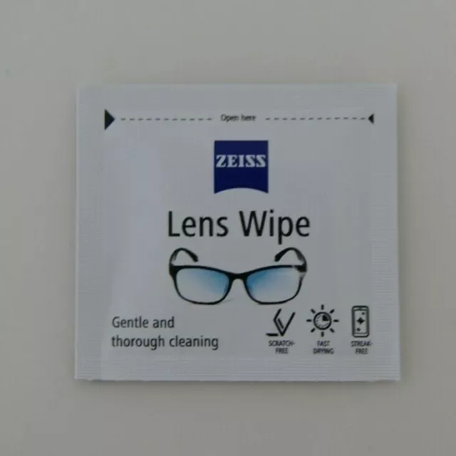 ZEISS Objektivtücher 200er-Pack £14,95 - einzeln verpackt für Brille Kamera Handy