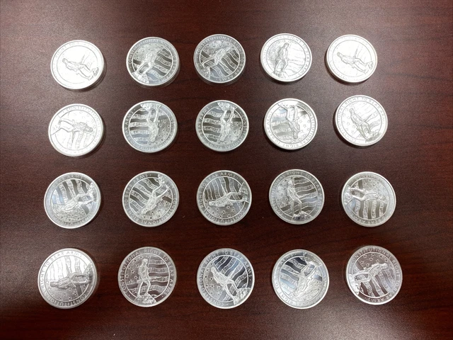 Tube / Roll of 20 - 1 oz .999 Silver Second Amendment Rounds - Golden State Mint