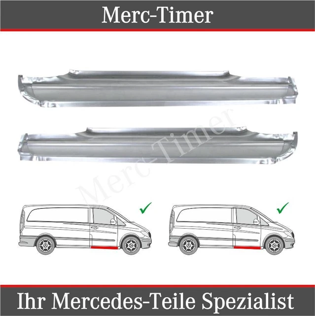 Protezione Paraurti Posteriore In Acciaio Inox Per Mercedes Vito & Viano W639 (2003-2014) - Foto 8