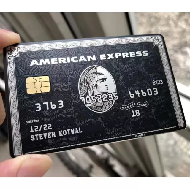 Metal Black Card Collect Amex Black Card Customizable American Express  Centurion