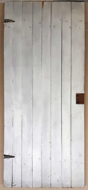 30x73.5" Antique Vintage Old Interior Salvaged SOLID Wood Wooden Flush Barn Door