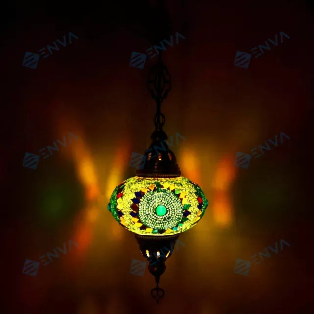 Lustre suspension plafonnier mosaïque turque marocain luminaire lampe-ampoul