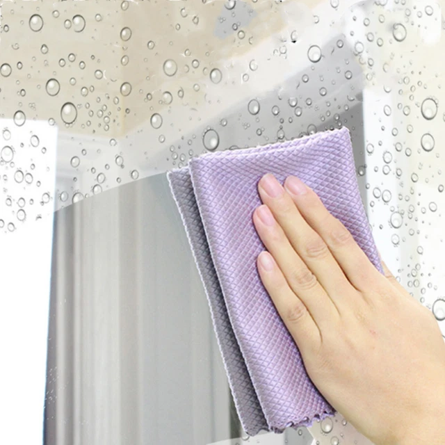 10Pcs Magic Miracle Cleaning Kitchen Rag Nanoscale Reusable Streak-Free Cloths