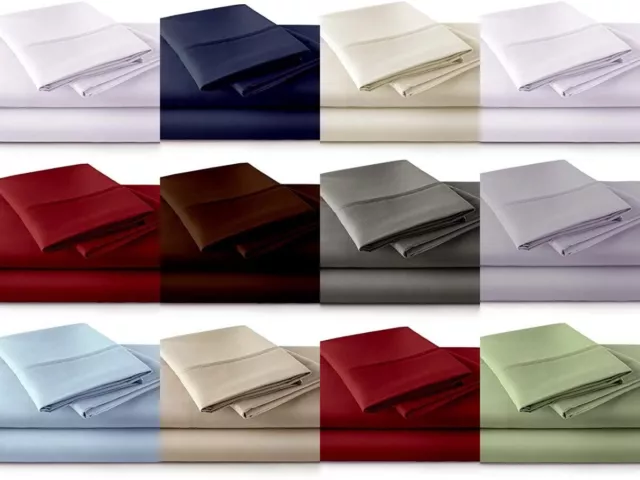 100% Giza Egyptian Cotton My Giza Pillow 1000 TC King Size Extra Deep Sheets Set