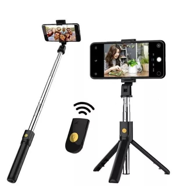 Selfie Stick Tripod Remote Desktop Stand Cell Phone Holder For iPhone Android