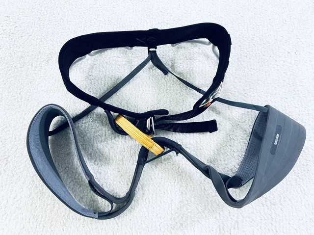 Black Diamond Solution Harness Rock Climbing Black Grey Unisex Size XS 24”-27”