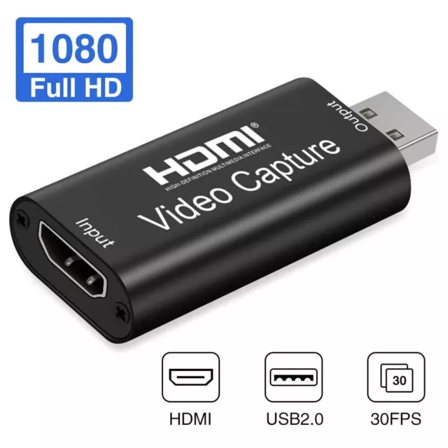 Boîtier D'enregistrement De Jeux Vidéo Mini HD 1080P, HDMI Vers