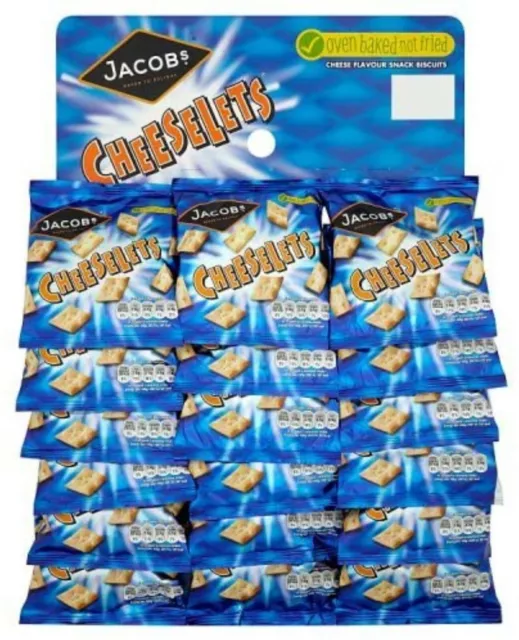JACOB'S CHEESELETS 18 x 30g ON PUB CARD SAVOURY SNACKS