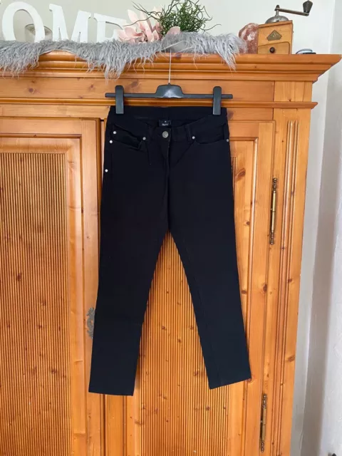 FLAME Damen Jeans Hose Gr. 38 schwarz