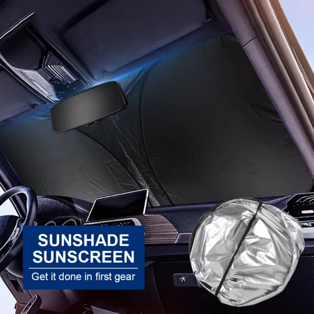 Windshield Sun Visor Foldable Car Sun Shield Anti-infrared for Sedan SUV Vehicle 2