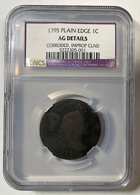 1795 Large Cent AG Details - Plain Edge - NCS (NGC)