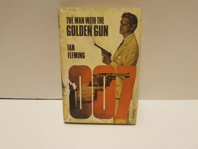 James Bond 1965 man with Golden Gun hard cover book used x