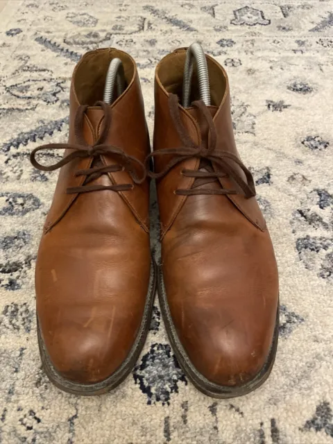 JOSEPH CHEANEY DEGAS Leather Lace up Chukka Boots, Brown, Size UK 8 £65 ...