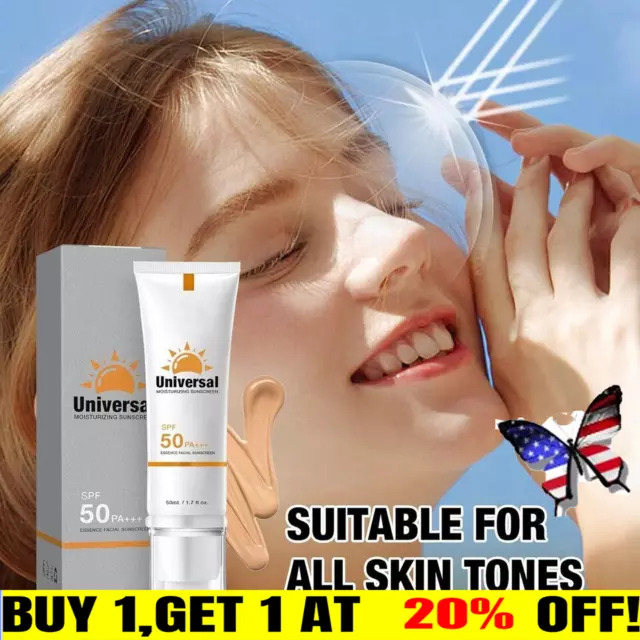 Universal Tinted Sunscreen for Face, Spf 50 Face Moisturizer, Protector Solar