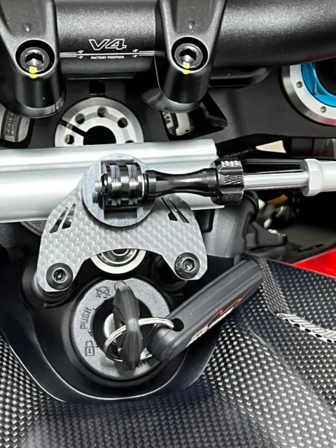 Ducati Streetfighter V2 V4 V4S  Supporto Gopro,Insta360 Carbonio.