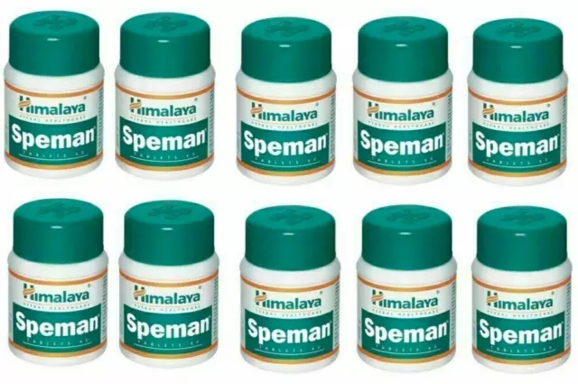 10 paquetes de Himalaya Speman de 60 comprimidos cada uno