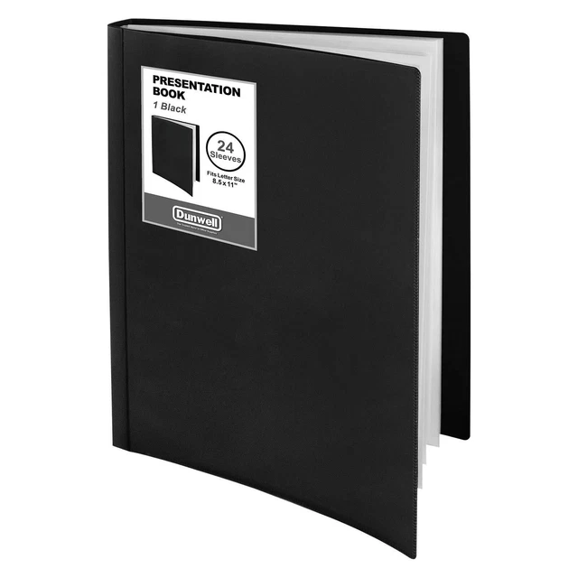 Binder with Plastic Sleeves 24-Pocket - Presentation Book 8.5x11