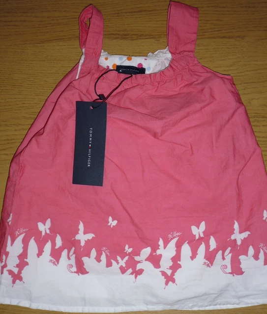 Abito rosa senza maniche Tommy Hilfiger bambina - 9-12 mesi