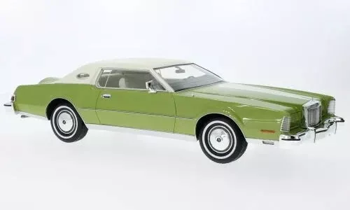 BOS Lincoln Continental Mark IV 1974 Green metallic/White LimEd 1/18 Preorder